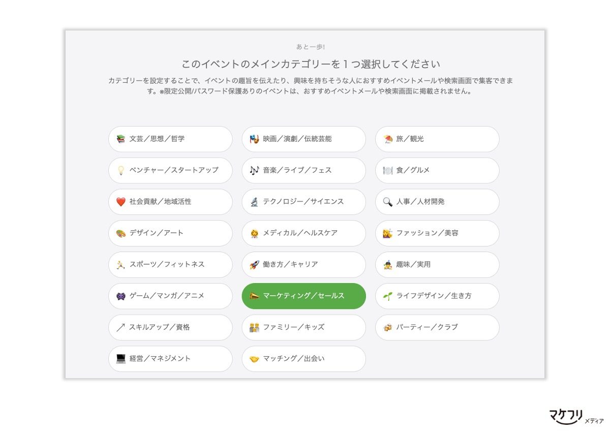 Peatix 使い方ガイド 実際に集客できた設定方法をご紹介 マケフリ